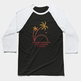 Tropical Summer Beach Vacation 1 Baseball T-Shirt